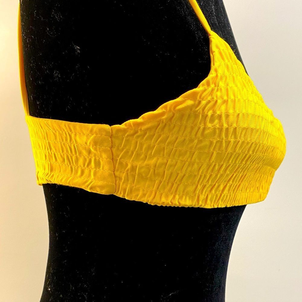 Stretchy Yellow Bikini Top - Picture 3 of 5